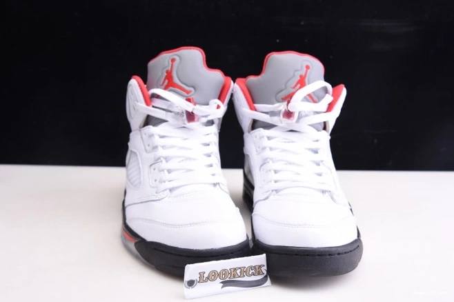 One Kick Red Retro Silver Fire (2020) Air Jordan 5 Tongue DA1911-102 0811